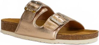 Naot Womens Santa Barbara Sandal In Rosegold Soft Leather