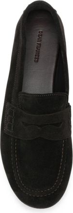 032c Suede Penny Loafer - Black