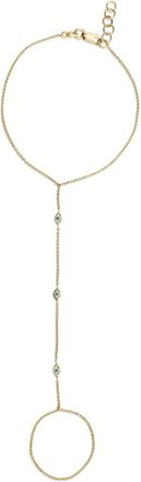 Sydney Evan 14kt yellow gold Evil Eye princess bracelet - women - 14kt Yellow Gold - One Size