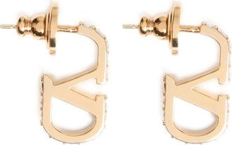Valentino Garavani VLogo Signature Earrings - female - Valentino Garavani - Earrings - Yellow - ONE SIZE - Accessories