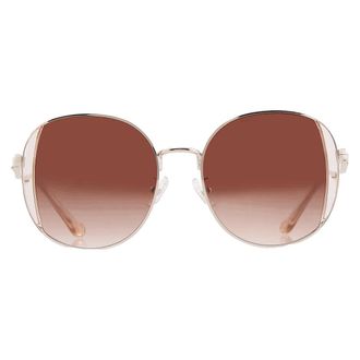 Coach Brown Gradient Round Ladies Sunglasses HC7176B 900574 54