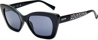 Kenneth Cole Womens RN00015 54 5301A Sunglasses - Black - One Size