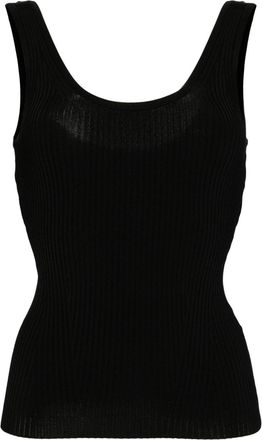 Zimmermann scoop-neck tank top - women - Elastane/Viscose/Polyamide - 3 - Black