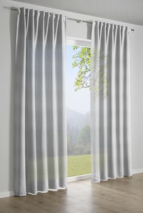 Gardinia Vorhang »Schal mit verdeckter Schlaufe« verdeckte Schlaufen 1 Stk. tlg. mit Streifen Muster