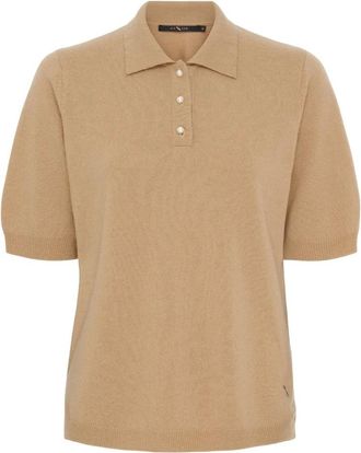 BTF-CPH Jersey de Cachemira con Cuello de Perlas - Knitwear - Mujer - Marr&oacute;n - 2XL