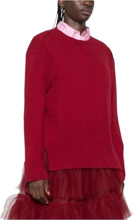 Be You Truien & Vesten, Dames, Rood, XL, Kasjmier, Cashmere Ronde Hals Trui