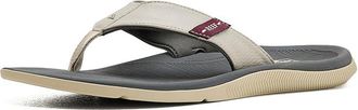 Reef Reef Santa Ana Mens Sandals Tan/Grey/Maroon : 12 D - Medium, Rubber