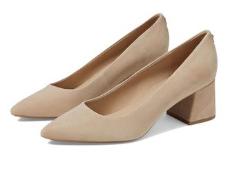 Calvin Klein Lenott High Womens Heels Light Natural Suede : 6.5 M, Leather/Suede/Synthetic