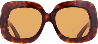 Valentino Orange Square Ladies Sunglasses VLS-180 C 59
