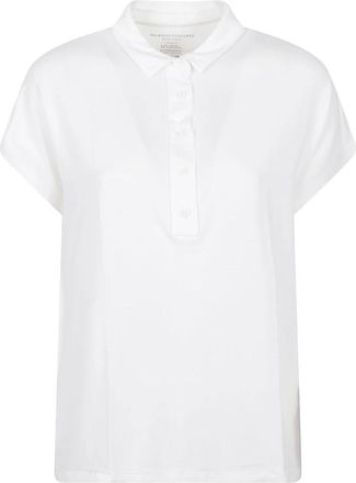 Majestic Filatures Tops, Dames, Wit, M, Majestic T-shirts and Polos Wit