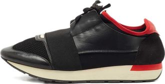 Balenciaga Sneakers Race Runner in pelle - Nero