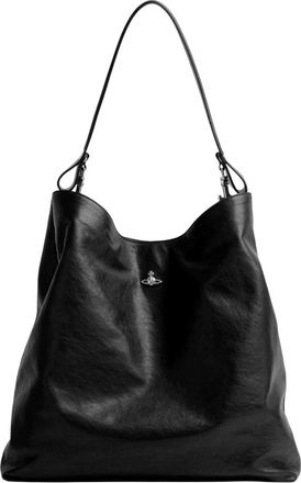 Vivienne Westwood Borsa a Spalla Lottie Grande - - Bags - Donna - Nero - ONE SIZE