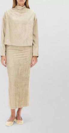 Alysi velvet straight skirt