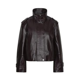 Dante6 Kleo Leren Jas - Dames - Jassen - Bruin - Maat: M Leer