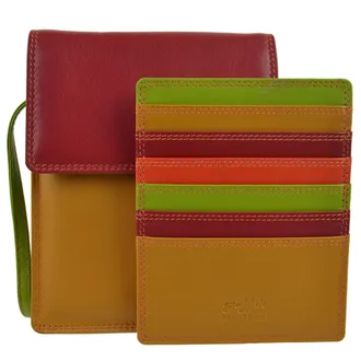 Golunski Ladies Leather Neck Purse/Cross Body BAG by Golunski Graffiti Gift Boxed (Spice)