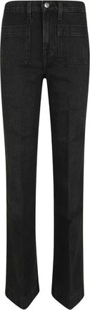7 For All Mankind Mujer, Vaqueros, Negro, Talla: W30