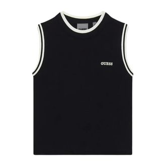Guess Dames, Tops, Zwart, Maat: S Viscose