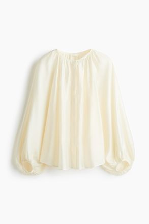 H&M Oversized Bluse - White