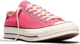 Converse Chuck 70 Low Top Sneaker in Cherry Balm/Egret/Black at Nordstrom, Size 5.5