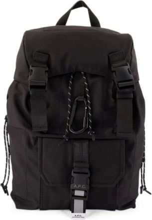 A.P.C. A.p.c., Tassen, Heren, Zwart, ONE Size, Nylon, Rugzak