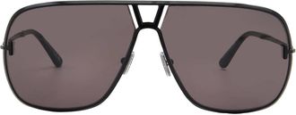 Tom Ford Stavros Smoke Navigator Mens Sunglasses FT1204 01A 63