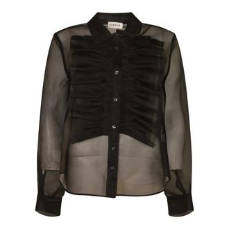 P.A.R.O.S.H. Shirts, female, Black, Size: L Parosh Shirts Black