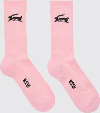 Msgm Calze Msgm in cotone stretch con logo jacquard