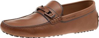 Tod's Tods Brown Leather Slip On Loafers
