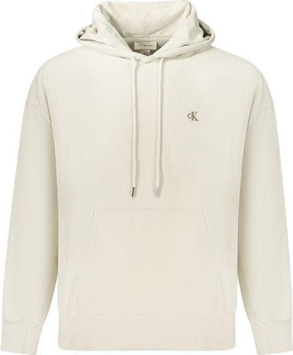 Calvin Klein Beige Cotton Mens Mens Hoodie