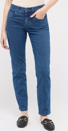 Angels Slim-fit-Jeans ANGELS DOLLY, Damen, Gr. 34, L&auml;nge 30, blau, Denim/Jeans, Obermaterial: 82% Baumwolle, 15% Polyester, 3% Elasthan, straight fit, Jeans 