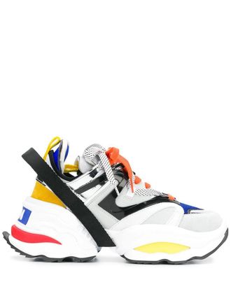 Dsquared2 chunky sneakers - men - Rubber/Leather/Polyester/Suede/Leather/Polyester - 40 - White