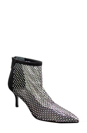 Charles by Charles David Afterhours Rhinestone Mesh Bootie in Black-Ir at Nordstrom, Size 5.5