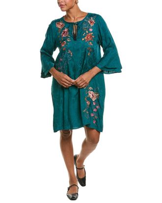 Johnny Was Ruffle Sleeve Dress