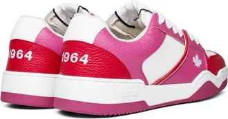 Dsquared2 Womens Leaf Logo Sneakers Multicolor Leather