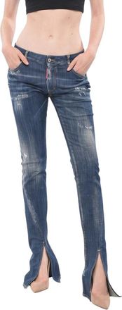 Dsquared2 Blue Slim Low Rise Jeans
