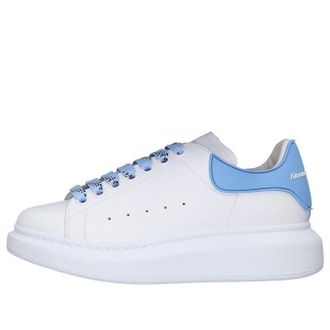 Alexander McQueen (WMNS) Alexander McQueen Oversized Sneaker White Sky Blue 621056WHXMT9223