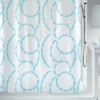 Spirella Spirella - Claire Cortina De Ducha De Poli&eacute;ster 180x200 Cm Azul Y Blanca