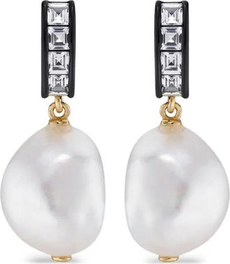 V JEWELLERY Orecchini Blythe con perle - Bianco