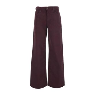 Mother Mujer, Vaqueros, Rojo, Talla: W28