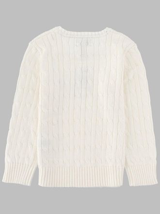 Polo Ralph Lauren Cable-Knit Cotton Sweater - White