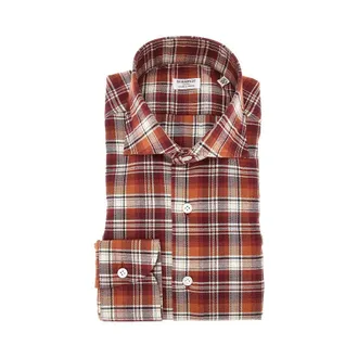 Borriello Check twill shirt Man 39