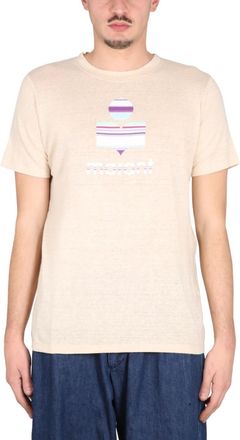 Isabel Marant Beige Graphic T-Shirt