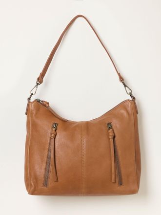 Fat Face FatFace Polly Chestnut Brown Leather Crossbody Bag