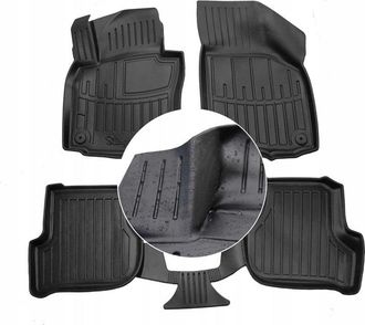 OEM Alfombrillas Y Limpiaparabrisas De Goma Para Vw Jetta 5 2005-2010 (canales Ud)