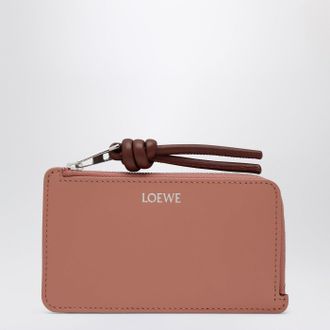 Loewe Card holder with coin pocket Blush/Mahogany