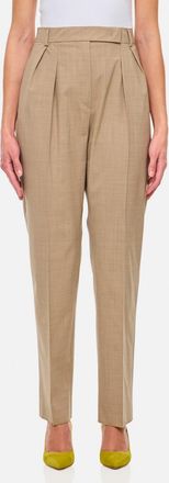 Max Mara Beige Finale High Waist Trousers