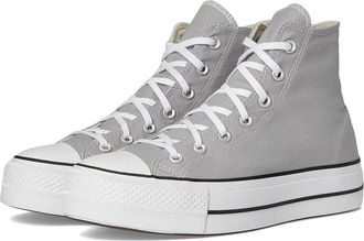 Converse Chuck Taylor All Star Lift Platform - Hi Womens Shoes Grey Area/White/Black : 10.5 B - Medium, Canvas