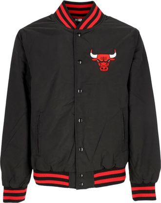 New Era Chicago Bulls Bomberjack Zwart/Rood - Heren - Bomber jackets - Zwart - 2XL - Polyester - Jassen