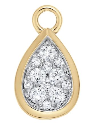 Sara Weinstock 18K yellow gold pear diamond pendant