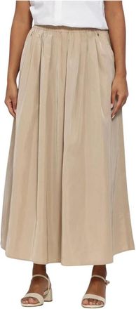 Ibana Rokken, Dames, Beige, S, Sana Midi Rok